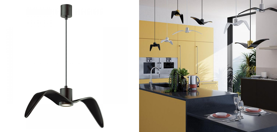 Подвесной светильник Seagull черный Подвесной светильник Seagull черный - Loft-Concept в Грозном