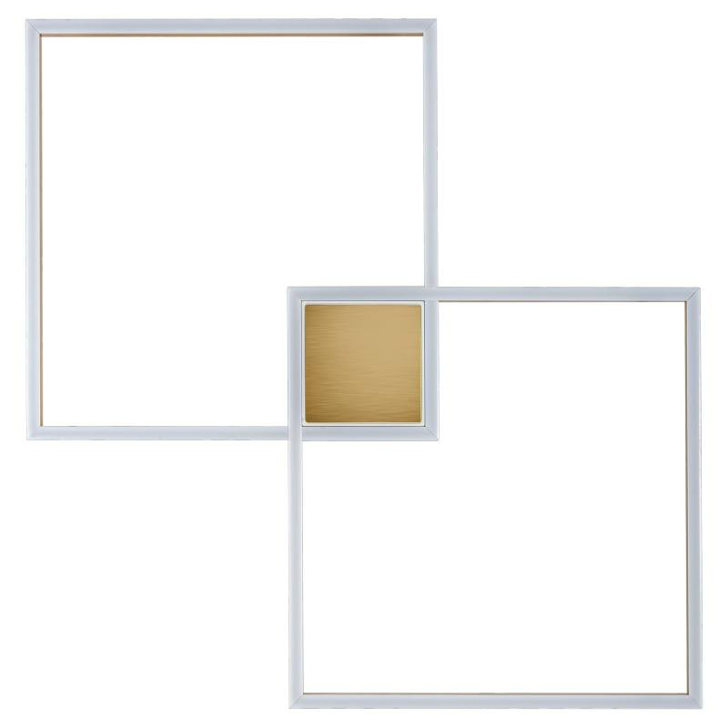 Потолочный светильник Squares Geometrical Shape Ceiling Light Золотой Белый Потолочный светильник Squares Geometrical Shape Ceiling Light Золотой Белый в Грозном | Loft Concept