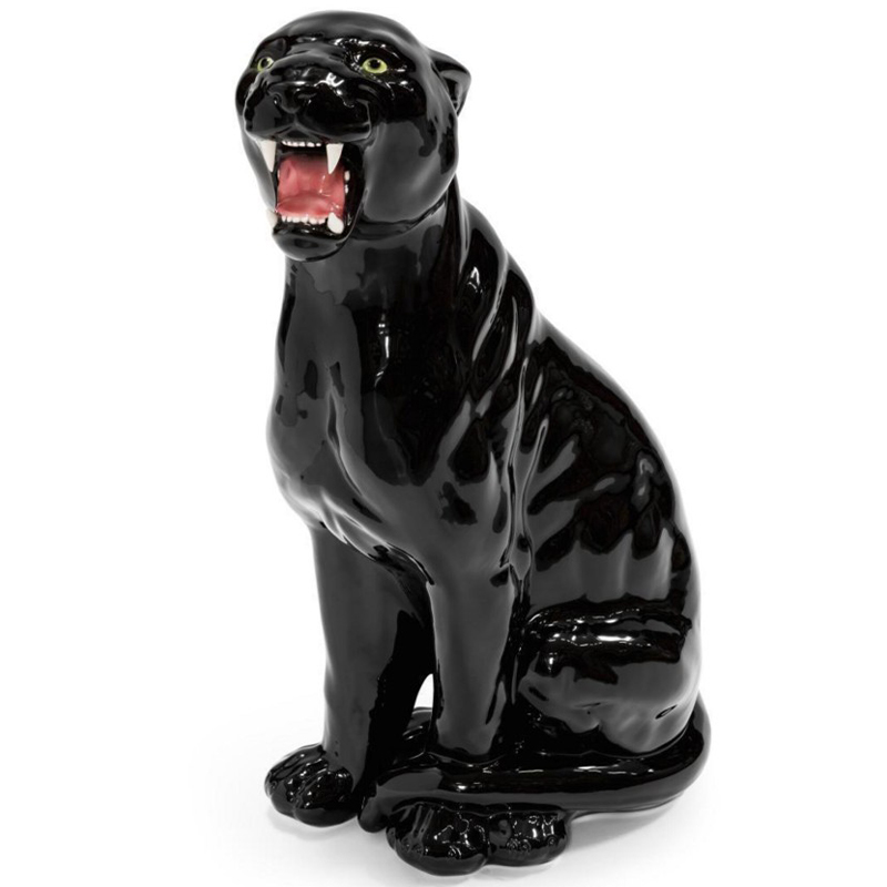 Статуэтка Abhika Leopard Dx Shiny Black Глянцевый черный Статуэтка Abhika Leopard Dx Shiny Black Глянцевый черный в Грозном | Loft Concept