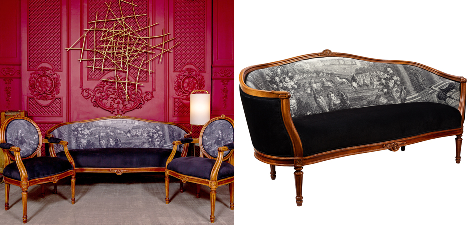 Диван Black and White Versailles Sofa Диван Black and White Versailles Sofa - Loft-Concept в Грозном