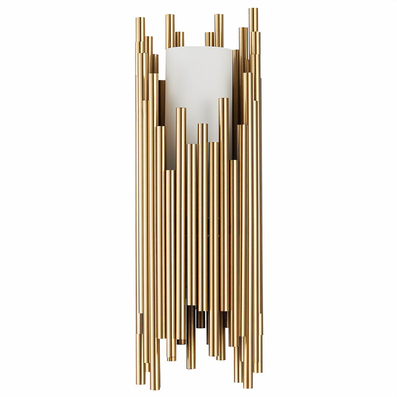 Бра Brubeck Brass Delightfull Wall Lamp Латунь Белое матовое стекло Бра Brubeck Brass Delightfull Wall Lamp Латунь Белое матовое стекло в Грозном | Loft Concept