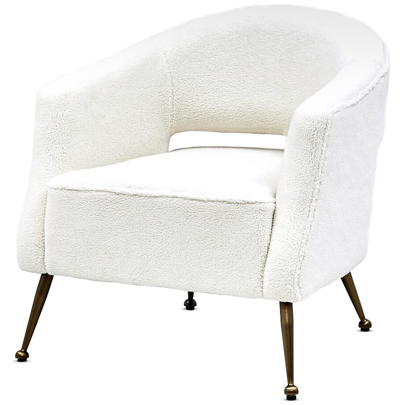 Кресло Hestia Chair Бронза Белый Кресло Hestia Chair Бронза Белый в Грозном | Loft Concept