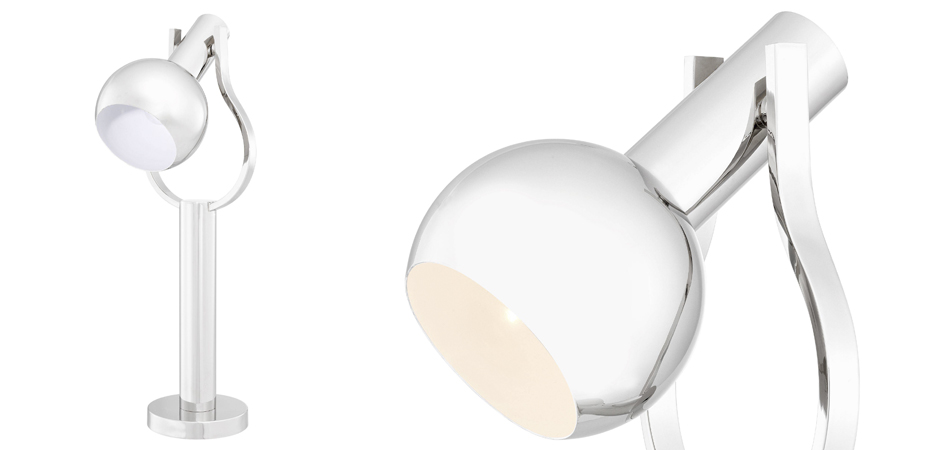 Настольная лампа Eichholtz Table Lamp Jaques Nickel Настольная лампа Eichholtz Table Lamp Jaques Nickel - Loft-Concept в Грозном