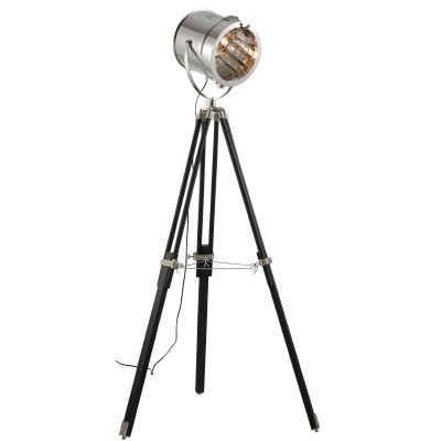 Торшер Spotlight Lofter Wooden Черный Хром Прозрачный Торшер Spotlight Lofter Wooden Черный Хром Прозрачный в Грозном | Loft Concept