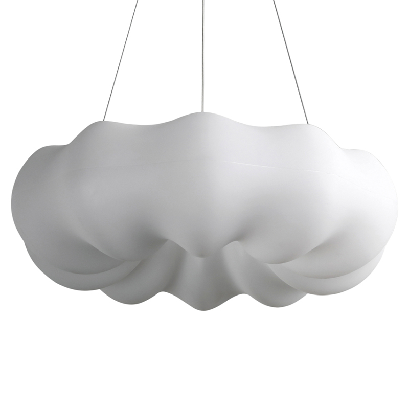 Подвесной светильник светодиодный из стали с пультом Cloudy Light White Белый Подвесной светильник светодиодный из стали с пультом Cloudy Light White Белый в Грозном | Loft Concept
