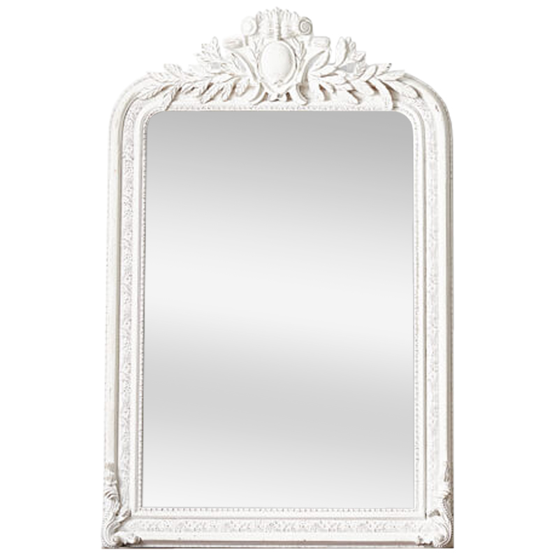 Зеркало Polastron Mirror White Белый винтажная патина Зеркало Polastron Mirror White Белый винтажная патина в Грозном | Loft Concept