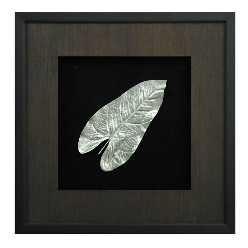 Панно Cassian Philodendron Leaf Черный Серебряный Панно Cassian Philodendron Leaf Черный Серебряный в Грозном | Loft Concept