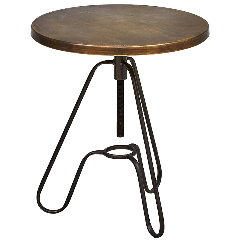 Приставной стол Grechen side table Бронза Черный Приставной стол Grechen side table Бронза Черный в Грозном | Loft Concept