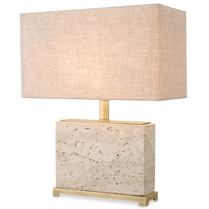 Настольная лампа Eichholtz Table Lamp Newton S Латунь Бежево-серый в Грозном | Loft Concept 