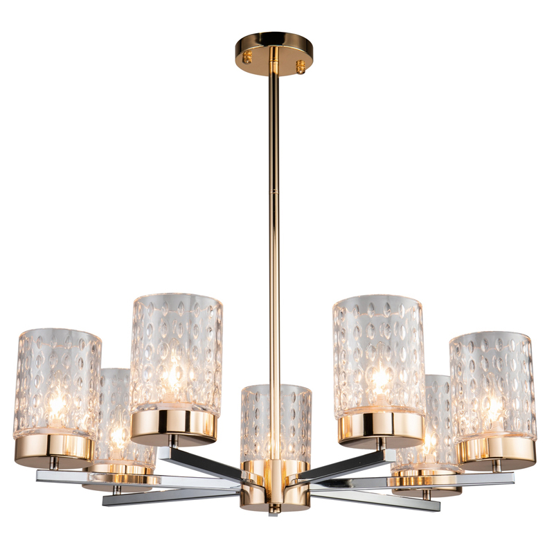 Люстра Didian Chandelier 80 Глянцевое золото Хром Прозрачный Люстра Didian Chandelier 80 Глянцевое золото Хром Прозрачный в Грозном | Loft Concept