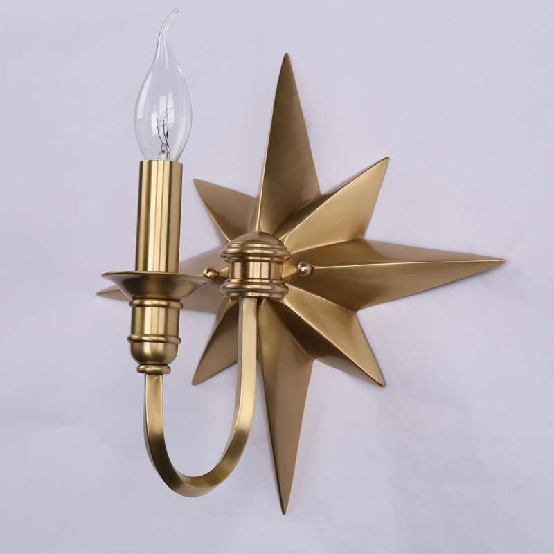 Бра Base Star Wall lamp Single Латунь Бра Base Star Wall lamp Single Латунь в Грозном | Loft Concept