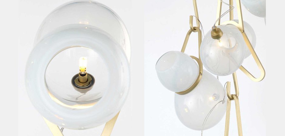 Люстра White glass trap Люстра White glass trap - Loft-Concept в Грозном