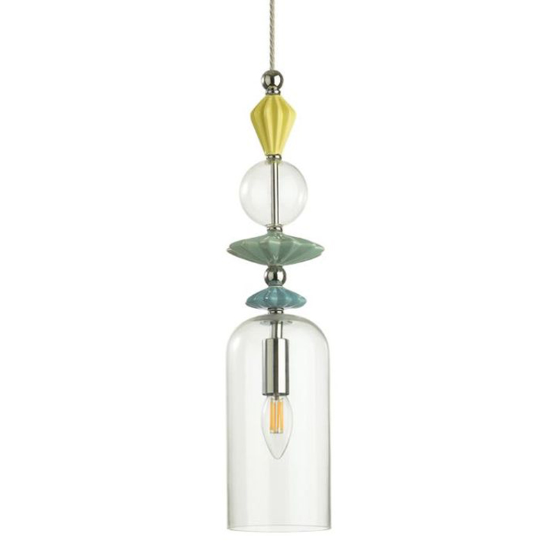 Подвесной светильник Iris Glas hanging lamp candy C chrome Прозрачное Стекло Прозрачный желтый Голубой Хром Прозрачный зеленый Подвесной светильник Iris Glas hanging lamp candy C chrome Прозрачное Стекло Прозрачный желтый Голубой Хром Прозрачный зеленый в Грозном | Loft Concept