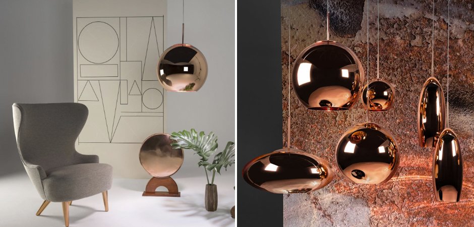 Люстра Tom Dixon Copper Wide Pendant Lamp Люстра Tom Dixon Copper Wide Pendant Lamp - Loft-Concept в Грозном