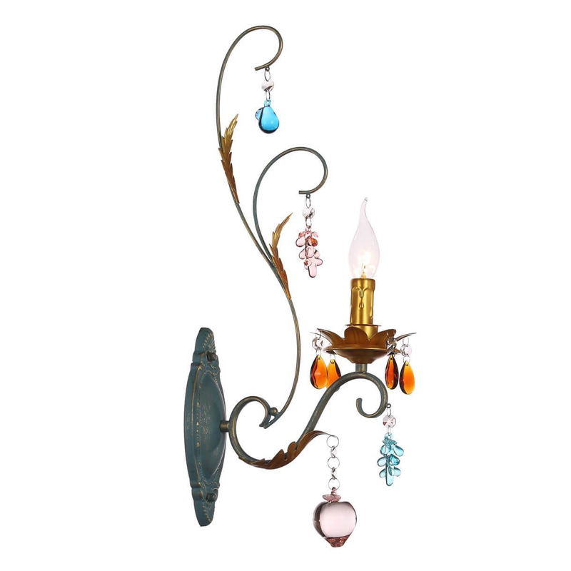 Бра Colored Glass Pendant Sconce Мульти Бра Colored Glass Pendant Sconce Мульти в Грозном | Loft Concept