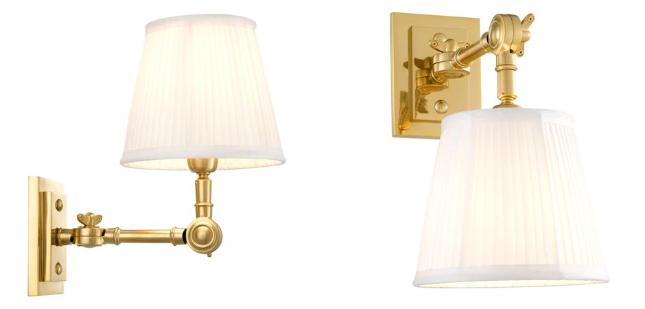Бра Wall Lamp Wentworth Single Gold+White Бра Wall Lamp Wentworth Single Gold+White - Loft-Concept в Грозном