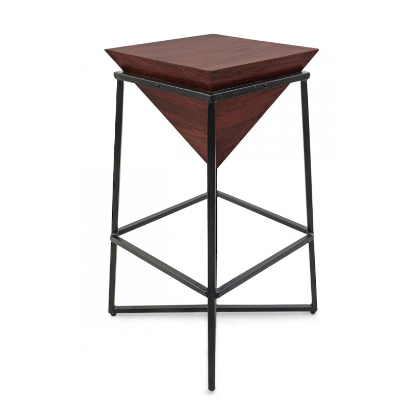 Приставной стол Inverted Pyramid Side Table dark Черный Коричневый Приставной стол Inverted Pyramid Side Table dark Черный Коричневый в Грозном | Loft Concept
