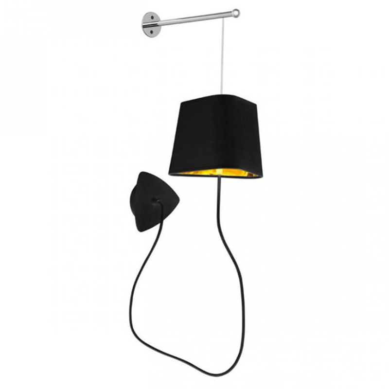 Бра Designheure Lighting Black Wall Lamp Золотой Черный Бра Designheure Lighting Black Wall Lamp Золотой Черный в Грозном | Loft Concept