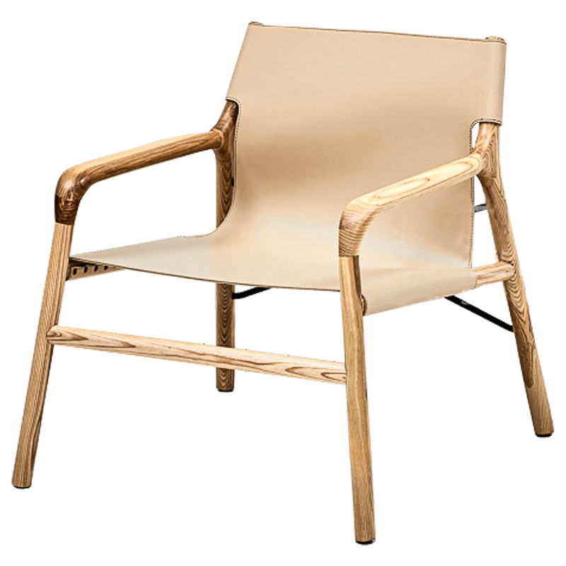Кресло Sybille Chair Бежевый Древесина в Грозном | Loft Concept 