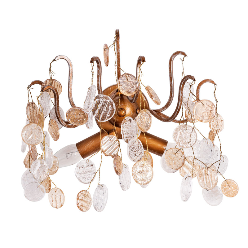 Бра FAIRYTREE Wall Lamp Amber Бронза Янтарный Прозрачное Стекло Бра FAIRYTREE Wall Lamp Amber Бронза Янтарный Прозрачное Стекло в Грозном | Loft Concept