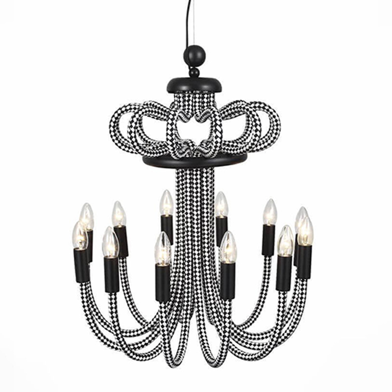 Люстра Belcalis chandelier Черно-белый Люстра Belcalis chandelier Черно-белый в Грозном | Loft Concept