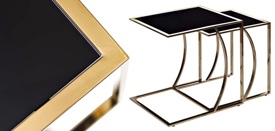 Приставной стол Metal Crescent Side Table Gold Приставной стол Metal Crescent Side Table Gold - Loft-Concept в Грозном