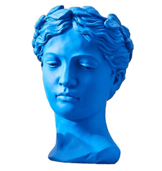 Ваза Female Bust Синий Ваза Female Bust Синий в Грозном | Loft Concept
