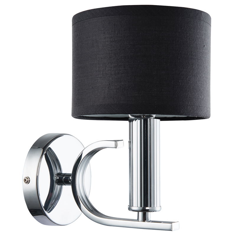 Бра Yvette Sconce Хром Черный Прозрачный Бра Yvette Sconce Хром Черный Прозрачный в Грозном | Loft Concept