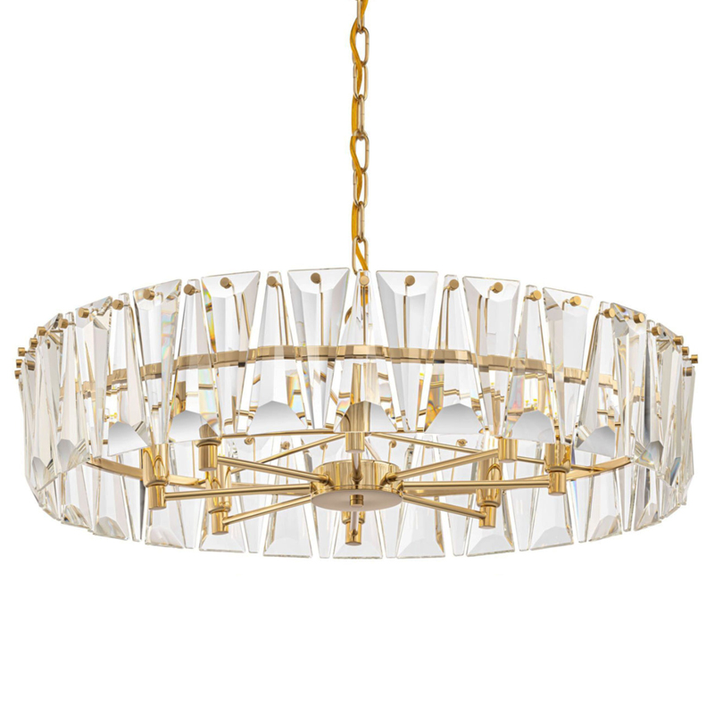 Люстра Ruby Crystal Chandelier Gold 75 Глянцевое золото Прозрачное Стекло Люстра Ruby Crystal Chandelier Gold 75 Глянцевое золото Прозрачное Стекло в Грозном | Loft Concept
