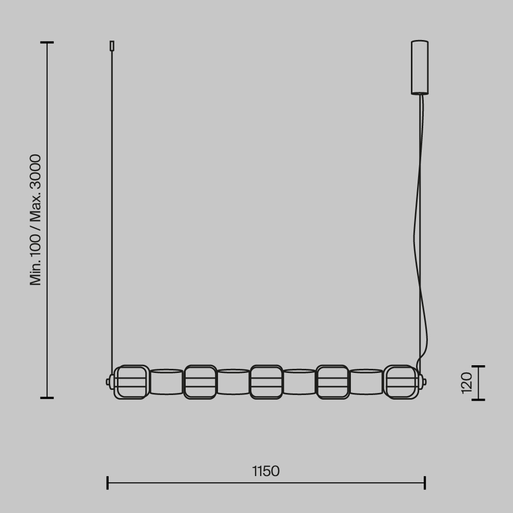 Подвесной светильник Ritmo 3000К 22Вт в Грозном