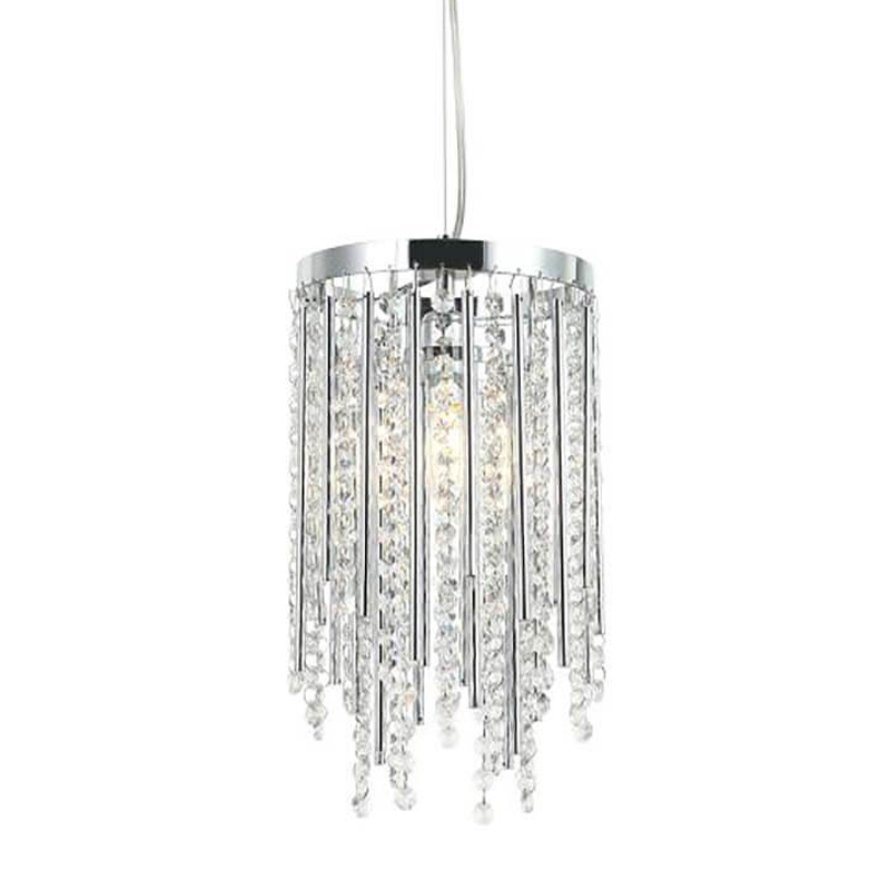 Подвесной светильник Crystal Wind Chimes Chrome Hanging Lamp Хром Прозрачный Подвесной светильник Crystal Wind Chimes Chrome Hanging Lamp Хром Прозрачный в Грозном | Loft Concept