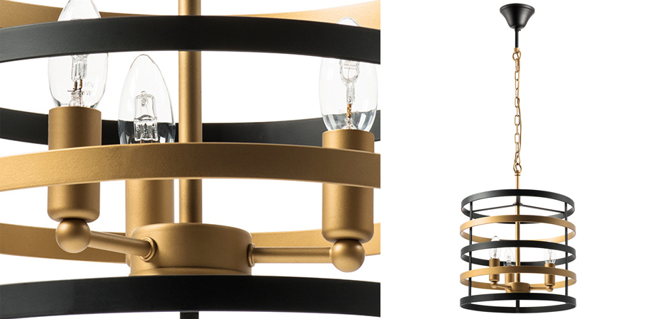 Люстра Gold Stripes Chandelier 3 Люстра Gold Stripes Chandelier 3 - Loft-Concept в Грозном