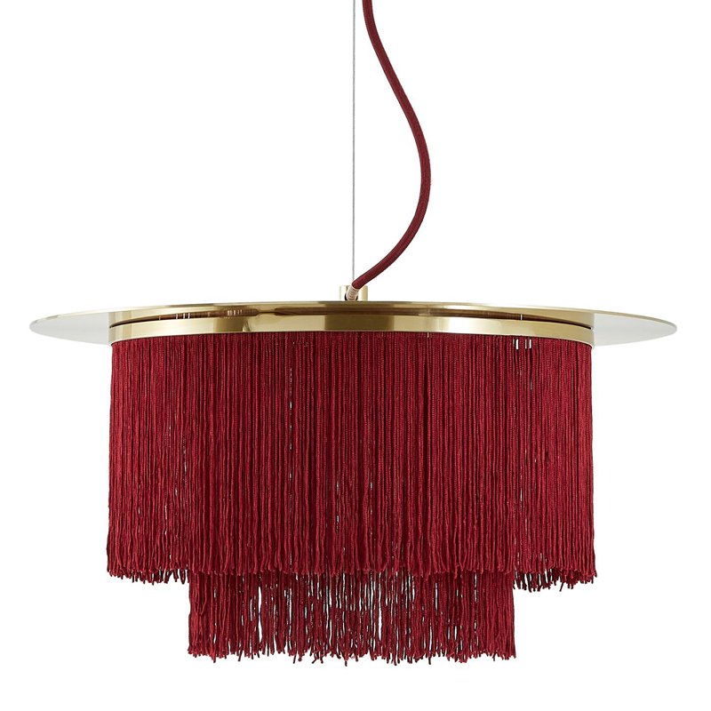 Люстра Houtique Chandelier Burgundy Бургундский красный Латунь Люстра Houtique Chandelier Burgundy Бургундский красный Латунь в Грозном | Loft Concept
