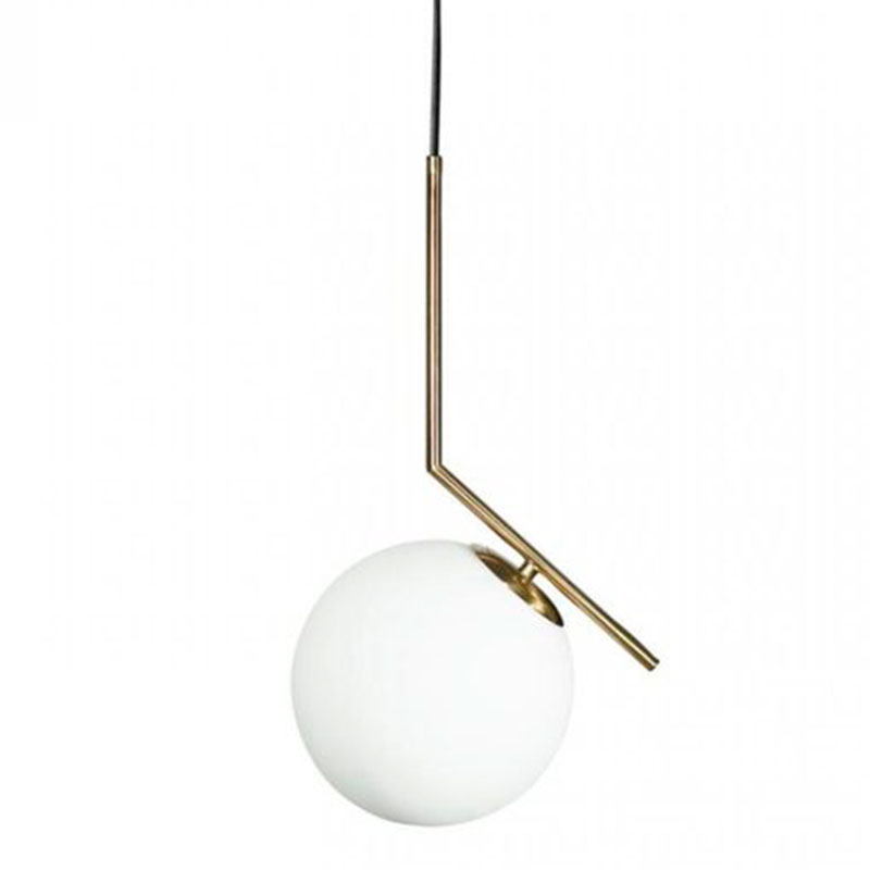 Светильник подвесной Flos IC Lighting Gold Pendant Lamp Золотой Белый Светильник подвесной Flos IC Lighting Gold Pendant Lamp Золотой Белый в Грозном | Loft Concept