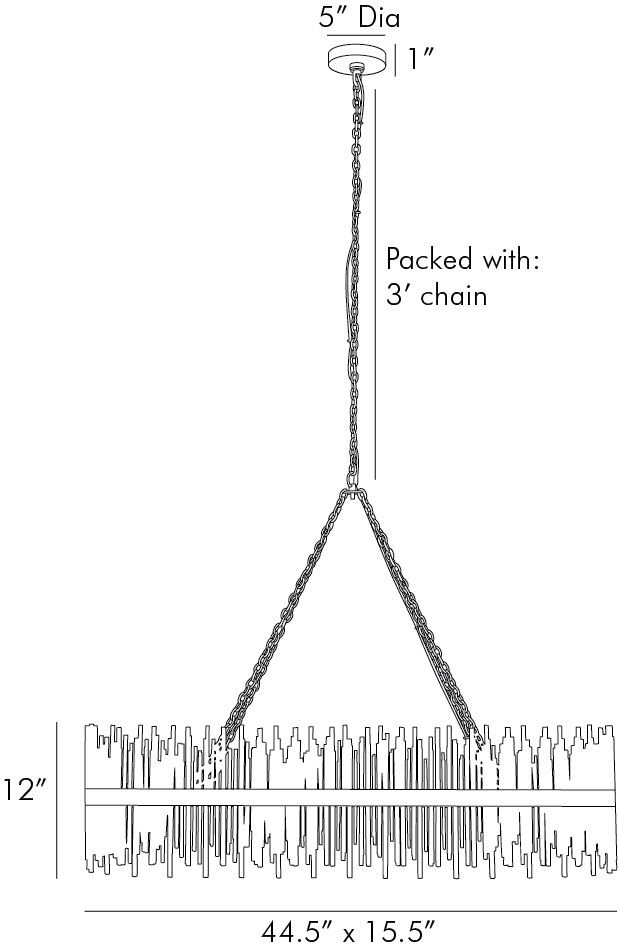 Люстра Arteriors PRESCOTT OVAL CHANDELIER в Грозном