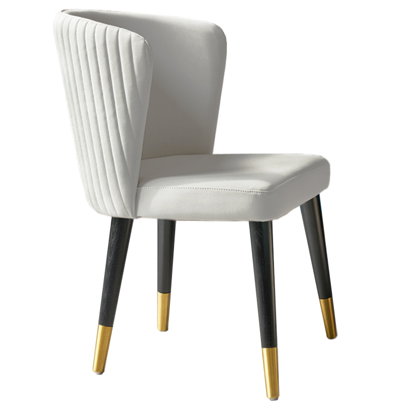 Стул Chair Wide Back белый Белый Латунь Стул Chair Wide Back белый Белый Латунь в Грозном | Loft Concept