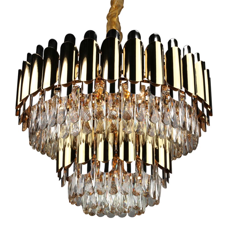 Люстра Gibrien Crystal Chandelier Прозрачный (Transparent) Золотой Люстра Gibrien Crystal Chandelier Прозрачный (Transparent) Золотой в Грозном | Loft Concept