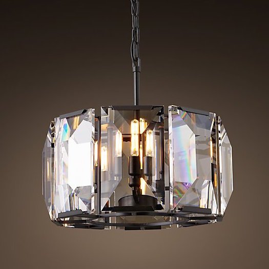 Люстра RH Harlow Crystal Round Chandelier 4 Черный Люстра RH Harlow Crystal Round Chandelier 4 Черный в Грозном | Loft Concept