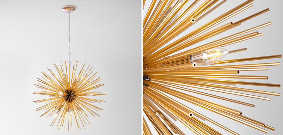 Huge Sputnik Chandelier Gold and Black Huge Sputnik Chandelier Gold and Black - Loft-Concept в Грозном