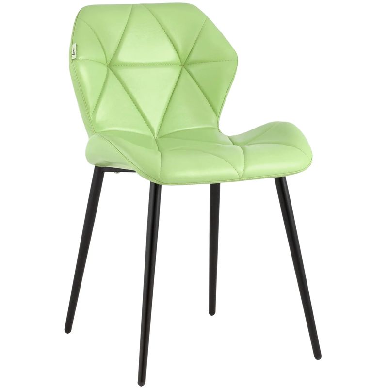 Стул Jeroen II Chair Экокожа Зеленый Лайм Лайм Черный Стул Jeroen II Chair Экокожа Зеленый Лайм Лайм Черный в Грозном | Loft Concept