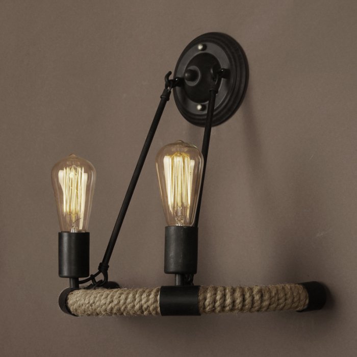 Бра Arco Loft Rope Light Черный Бра Arco Loft Rope Light Черный в Грозном | Loft Concept