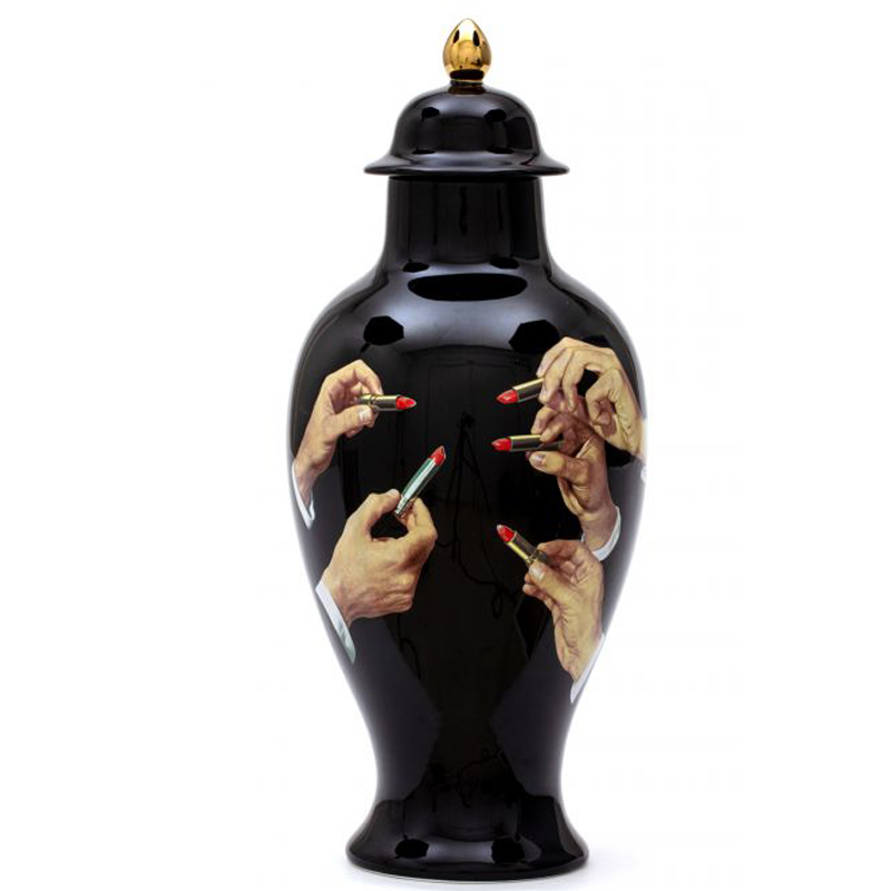 Ваза Seletti Vase Lipsticks Черный Бежевый Белый Красный Золотой Ваза Seletti Vase Lipsticks Черный Бежевый Белый Красный Золотой в Грозном | Loft Concept