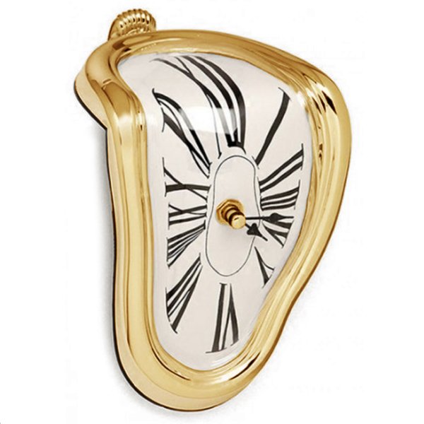 Часы Salvador Dali Soft Clock Gold Золотой Черный Часы Salvador Dali Soft Clock Gold Золотой Черный в Грозном | Loft Concept