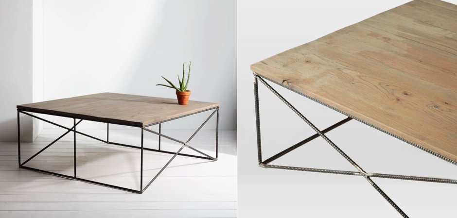 Журнальный стол Industrial Rust Fixtures Coffee Table Журнальный стол Industrial Rust Fixtures Coffee Table - Loft-Concept в Грозном