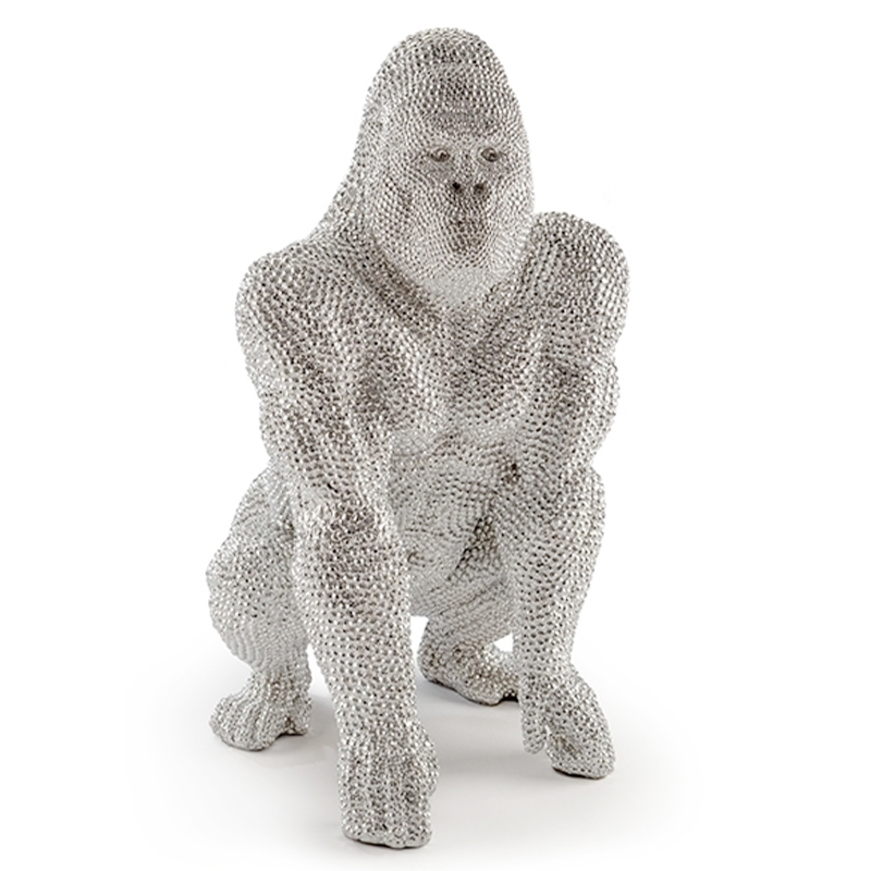 Статуэтка Gorilla Silver Серебряный Статуэтка Gorilla Silver Серебряный в Грозном | Loft Concept