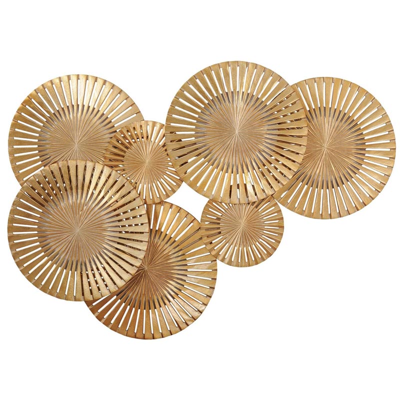 Арт-объект Apollo Gold Wall Plaque Disc gap 7 Золотой Арт-объект Apollo Gold Wall Plaque Disc gap 7 Золотой в Грозном | Loft Concept