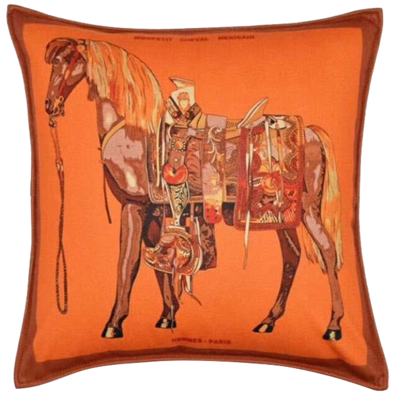 Декоративная подушка Hermes Horse 111 Декоративная подушка Hermes Horse 111 в Грозном | Loft Concept