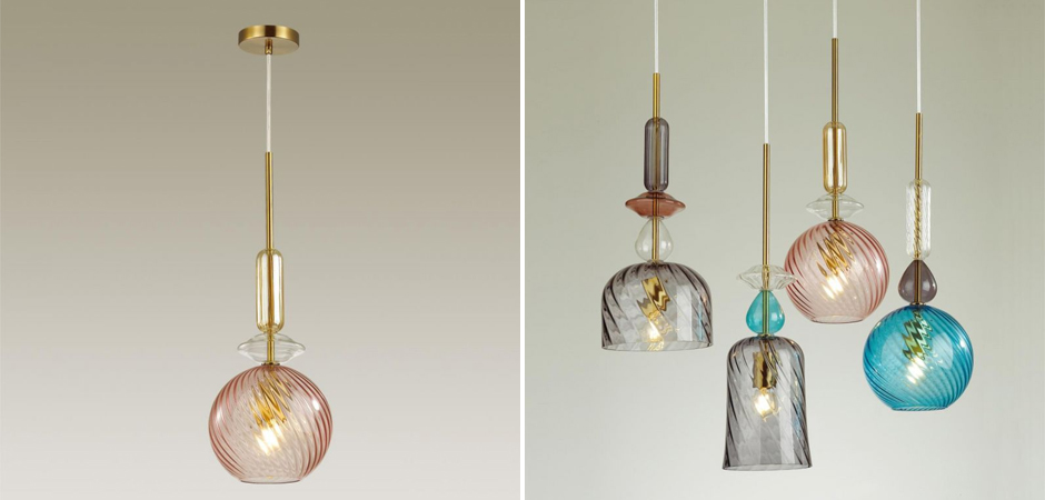 Подвесной Geometry Glass Розовый Подвесной Geometry Glass Розовый - Loft-Concept в Грозном