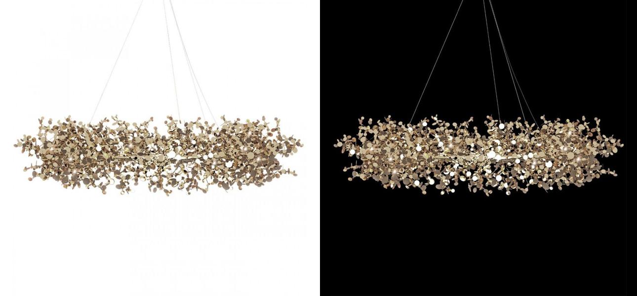 Люстра Terzani Argent Suspension Ring Gold - фото