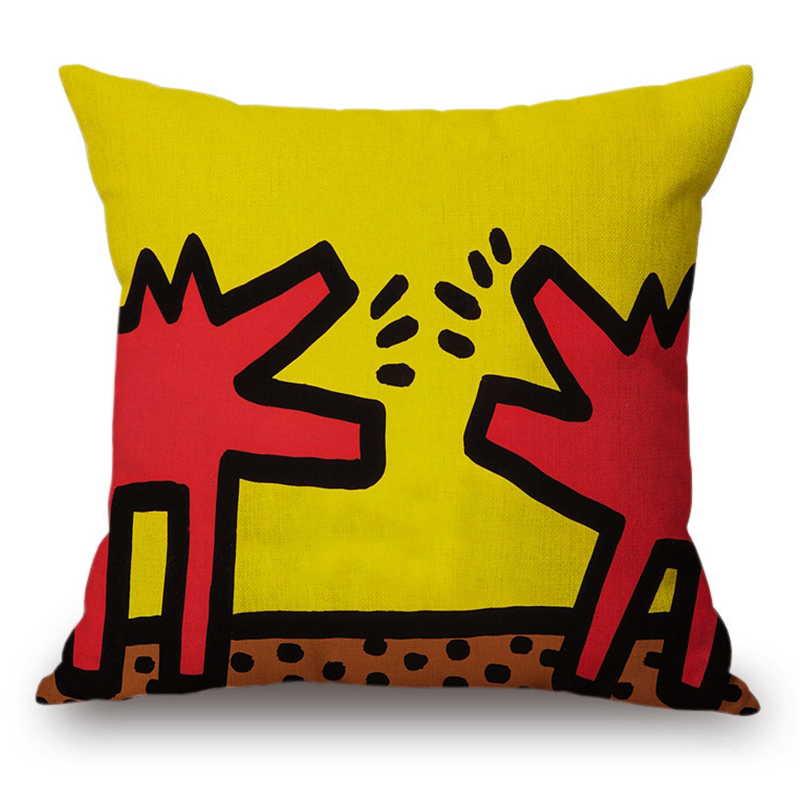 Подушка Keith Haring 1 Мульти Подушка Keith Haring 1 Мульти в Грозном | Loft Concept